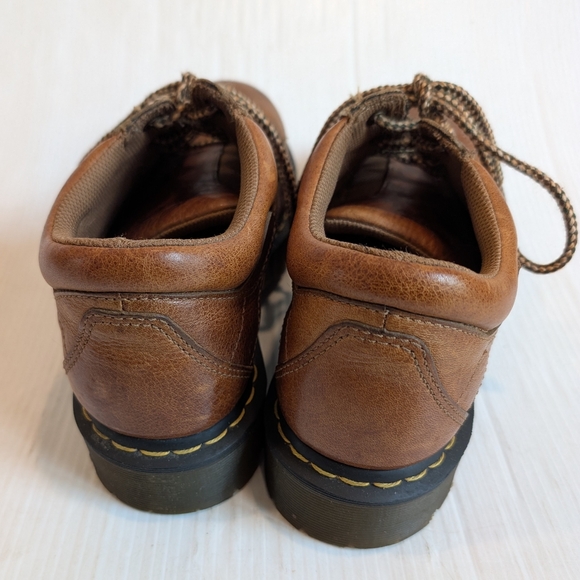 DOC MARTENS 9B08 Brown Leather Oxfords with Chunky Sole Size 9 UK - Picture 6 of 11